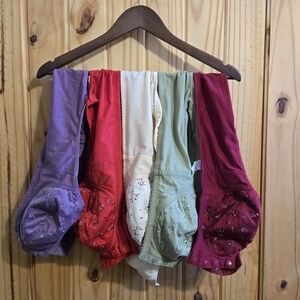 Lot Of 5 Button Front Womens Bra SZ XXL No Underwire Unpadded